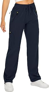 Women's Snow Fleece Lined Soft Shell Insulated Waterproof Cold Weather Pants Winter Hiking Camping