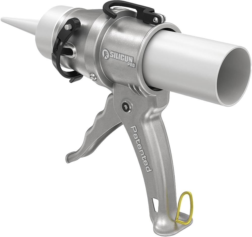 SILIGUN™ PRO Compact 24:1 Caulking Gun - No Drip Caulk Gun - Patent Design - Lig