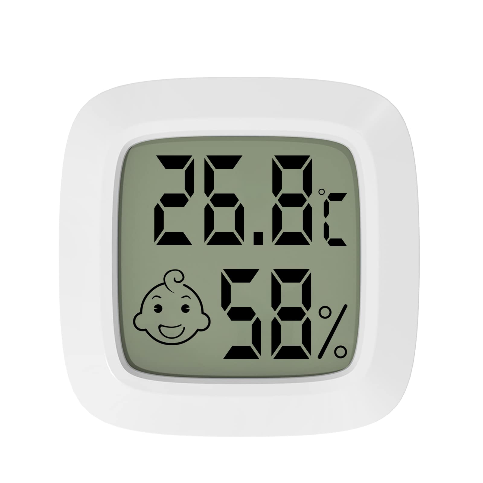 Jsdoin LCD Digital Room Hygrometer Thermometer, Mini Indoor Hygrometer Temperatu