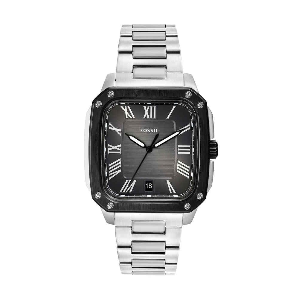 Fossil Orologio Crosby da uomo, movimento al quarzo con data a tre lancette e ci