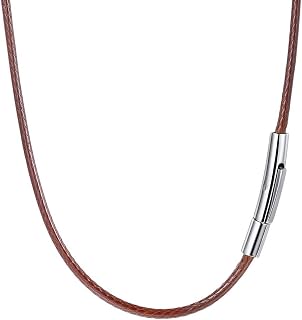 PROSTEEL Mens Leather Necklace Cord