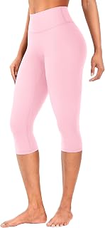 YEOREO Ease Womens Workout Capri Leggings Hidden Scrunch Gym Yoga Pants