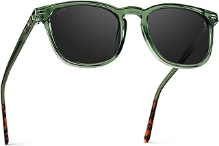 WearMe Pro Nick Men's Polarized Sunglasses, Rounded Square Frame, UV400