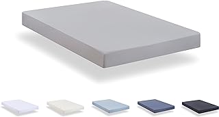 Todocama - Fitted sheet made from extra soft brushed microfibre. (Bed 120 x 190/200 cm, Light Grey)