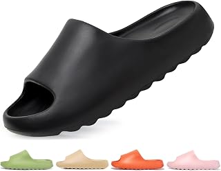 Men's Slides Women's Beach Summer Sandals Men's Rubber Slippers Non-Slip Pool Slide Unisex Thick Comfort Foam Slides