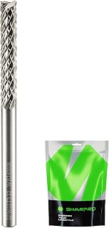 SHARPRO1/8 Tungsten Carbide Burr Bits 1/8" Shank Compatible with Dremel