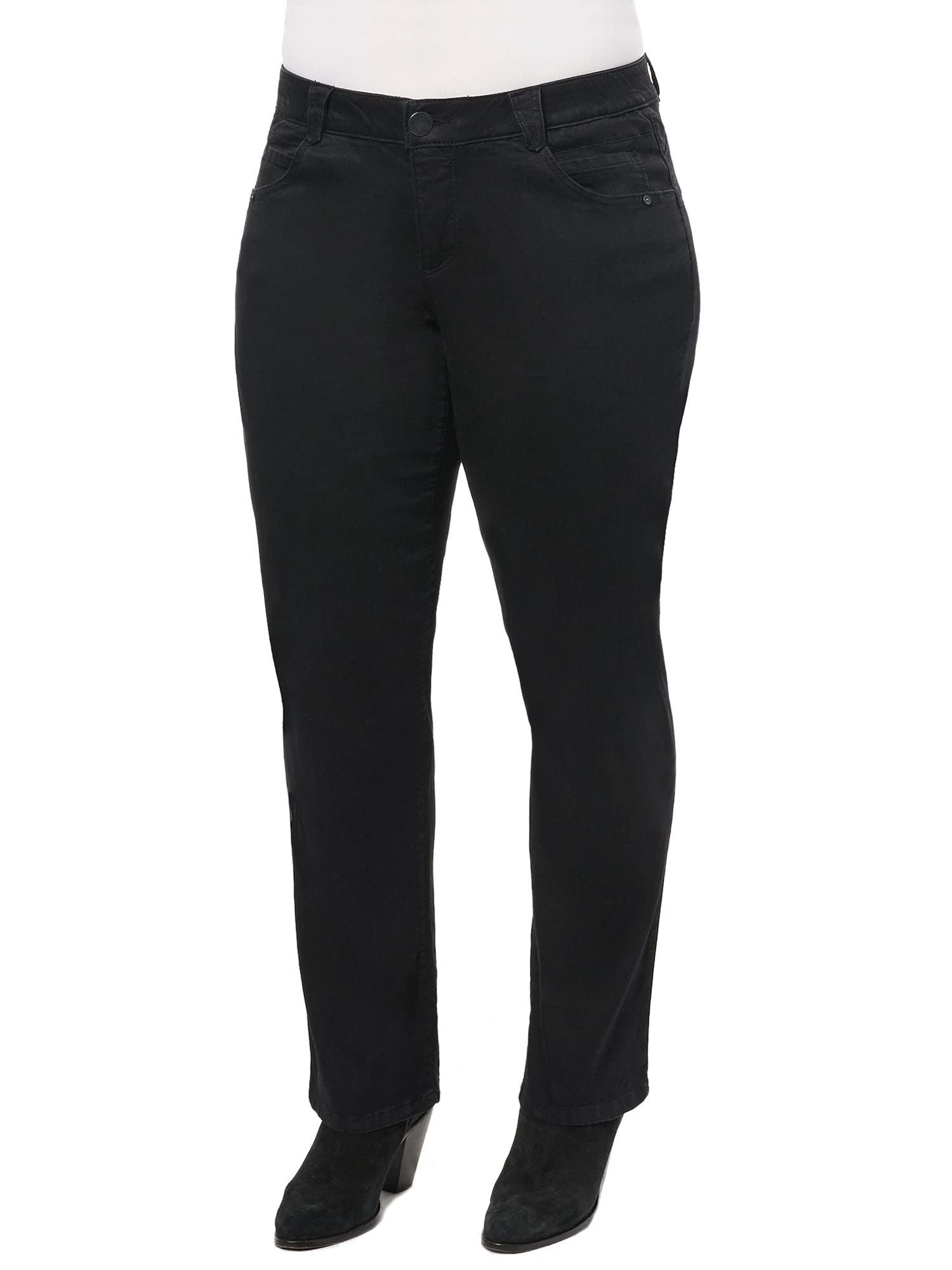 Democracy Plus Size Ab Solution Straight Leg Jean Women's Jeans