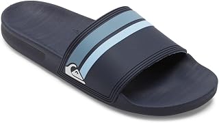 Quiksilver Men's Rivi Slider for Men Peeptoe Sandals, Green / Black, 44 EU