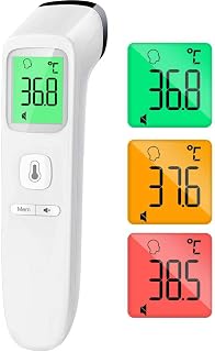 Non-Contact Forehead Thermometer, Baby Thermometer, Infrared Digital Medical Thermometer for Adults, Accurate Reading with LCD Display, Mute Mode, Memory Reminder (White)