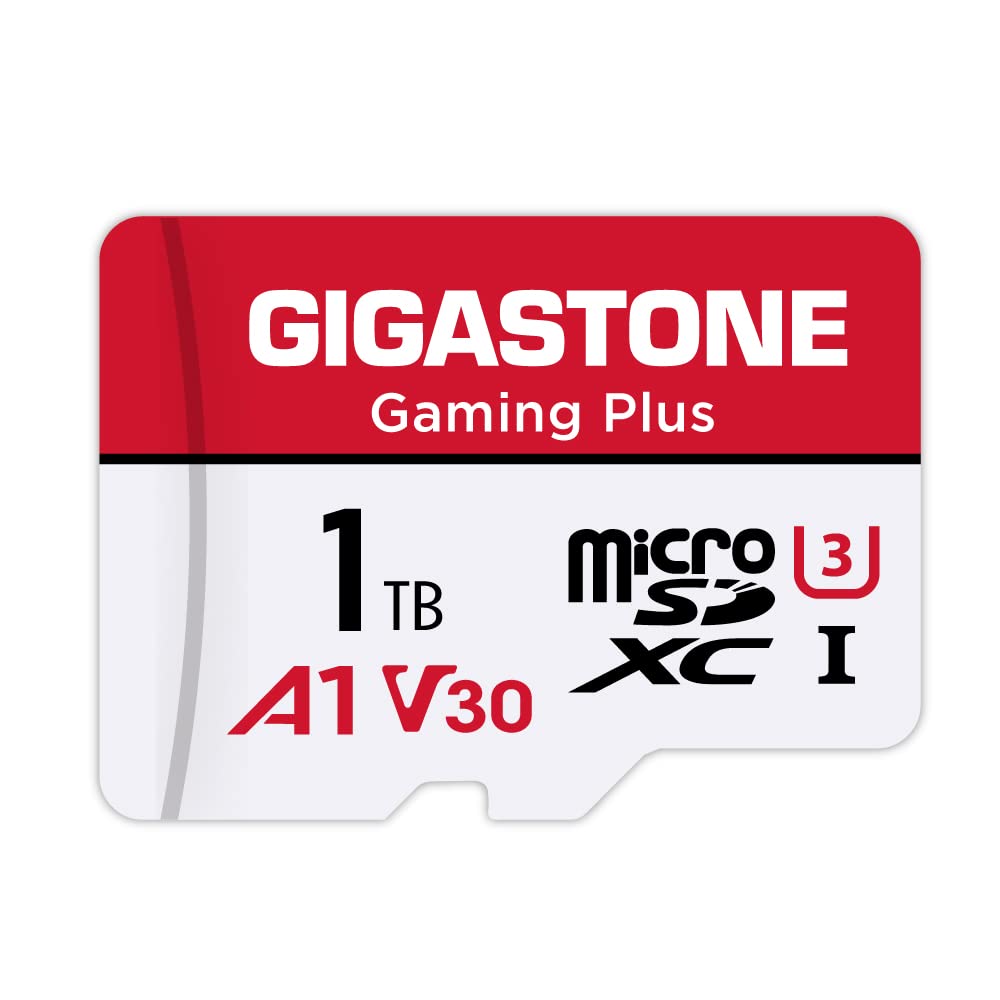 【Switch 1 Only】GIGASTONE Micro SD 1TB, Gaming Plus, 1TB Specially for Nintendo S