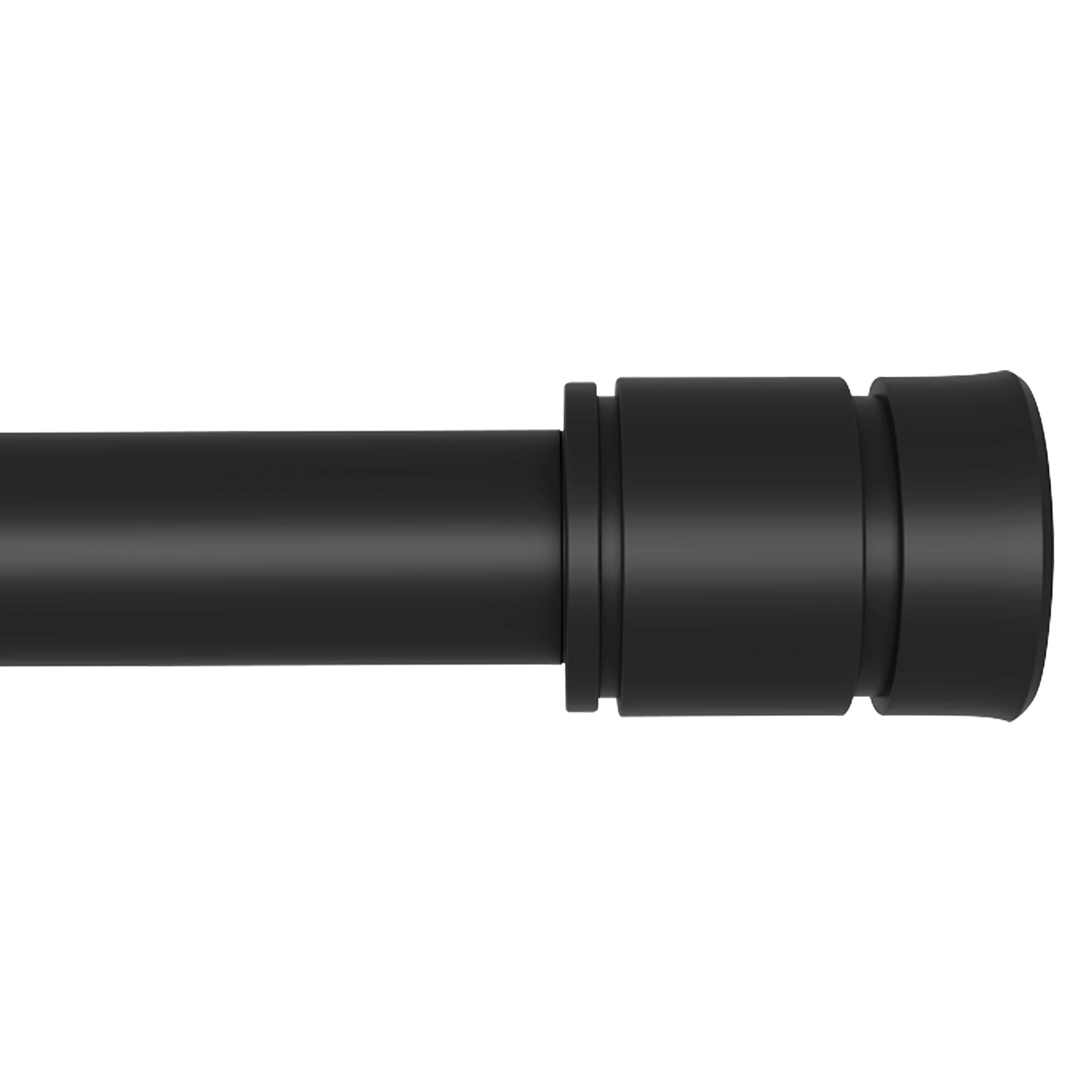 ENJOYBASICS Matte Black Curtain Rods, 1 Inch Diameter, 28-90 Inch | Adjustable 4