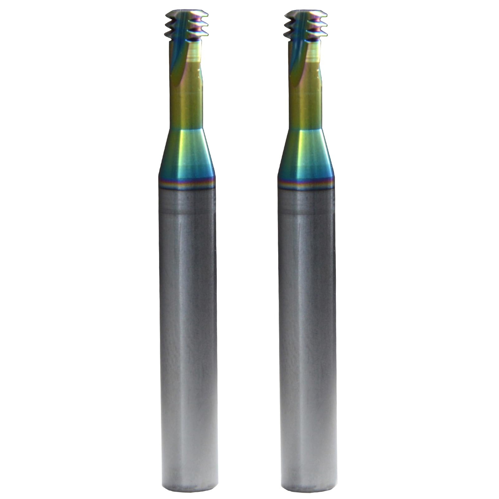 WKSTOOL 1/4-20 UNC Solid Carbide Thread Mills Milling Cutters Three Tri Form Uni