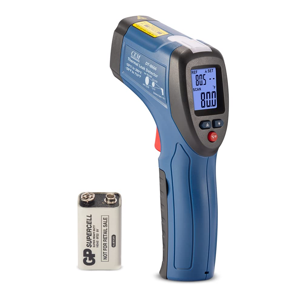 CEM DT-8666 Digital Infrared Meat Thermometer Gun,DS10:1 Instant Read Laser Temp