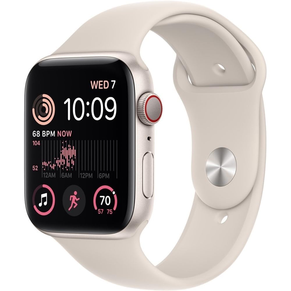 Apple Watch SE (2nd Gen) (GPS + Cellular, 40mm) - Starlight Aluminum Case with S