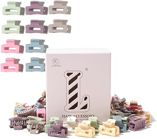 30 Pieces Hair Clips for Women Small Square Jaw Clips for Thick, Thin Medium Hairstyle, Mini Cute and Durable Non Slip Hair Clips for Strong