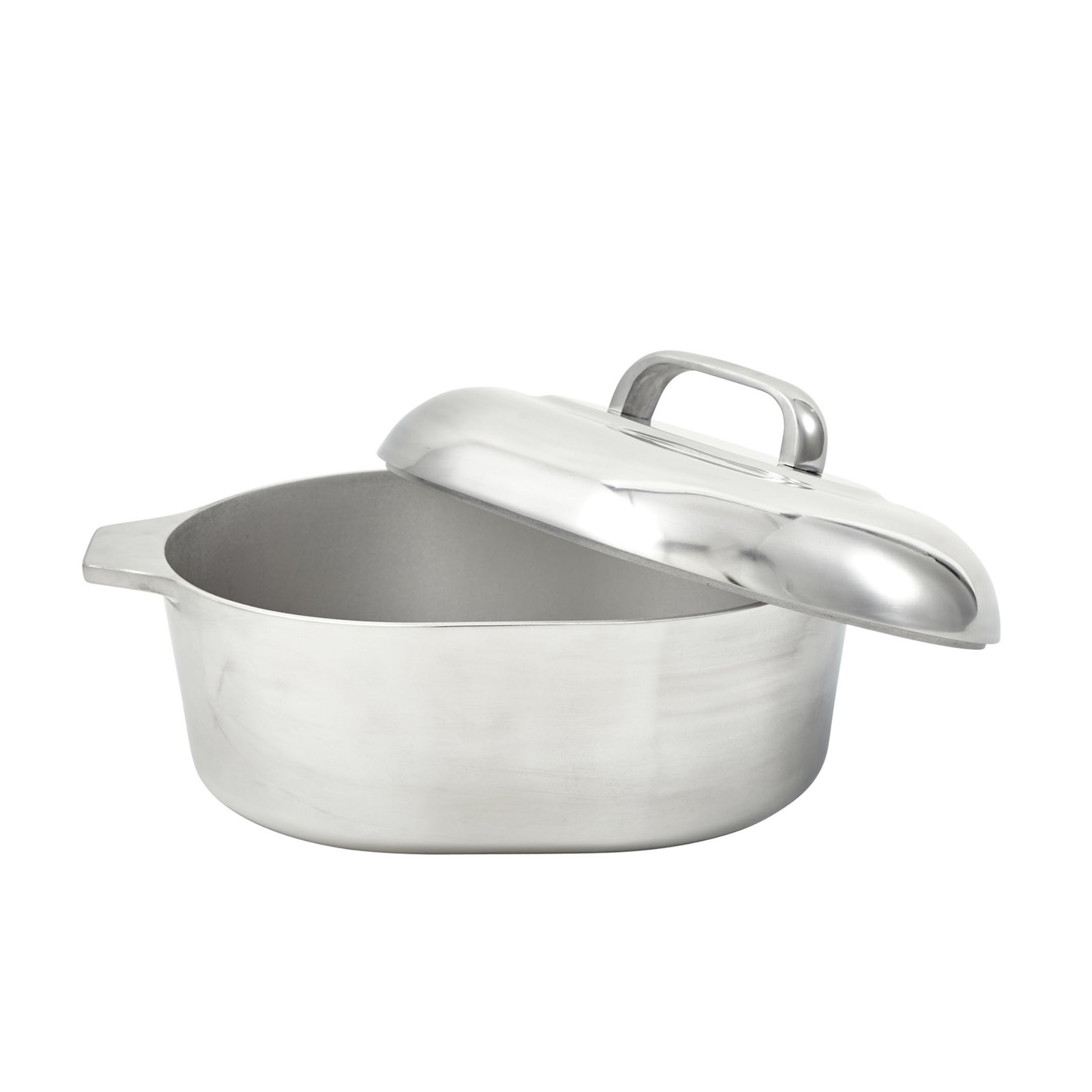 IMUSA 11 Inch Cajun Cast Aluminum Oval Roaster with Lid for Vegetables | Ideal f
