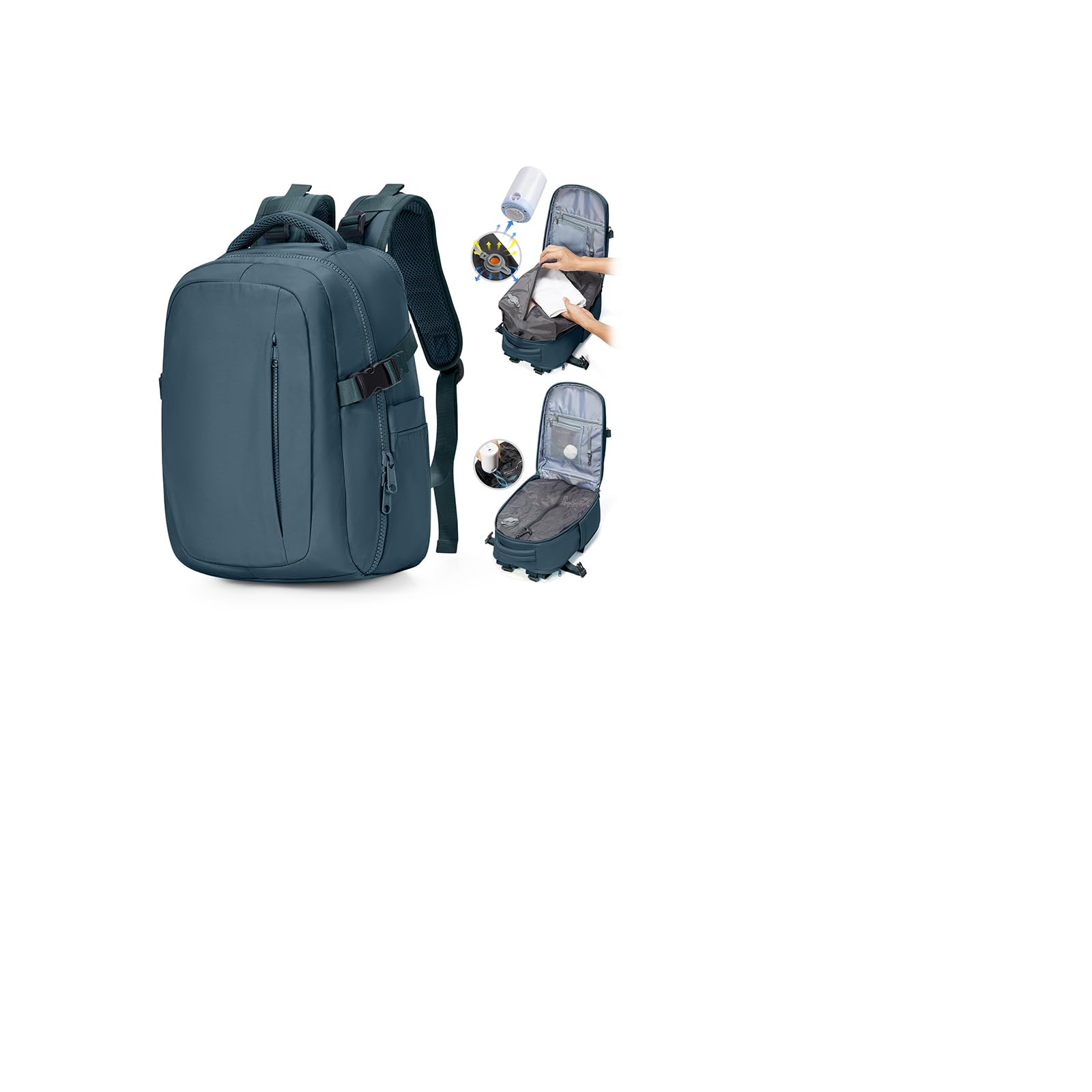 SZLX Ryanair Backpack 40 x 30 x 20 cm Vacuum with Pump Hand Luggage with Shoe Ho