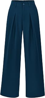 BTFBM Fall High Waisted Business Casual Palazzo Pants For Women Dressy 2026