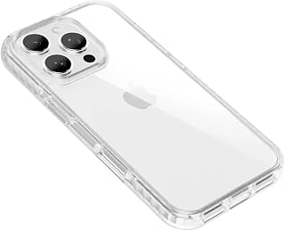 1 x Case for iPhone 15 Pro 6.1 inch Non-Yellowing Shockproof Clear Anti-Scratch Back (Clear)