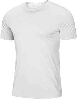 MAGCOMSEN Herren-T-Shirt, kurzärmelig, LSF 50+, schnelltrocknend, Rashguard, athletisch, Laufen, Schwimm-Top, Performance, Wasser-Shirts