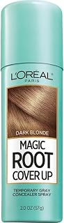 L'Oreal Paris Magic Root Gray Hair Cover Up, Dark Blonde, 2 oz | 100% Gray Hair Coverage with Buildable, Lightweight, and Transfer-Resistant Spray, Temporary Formula, Ammonia-Free