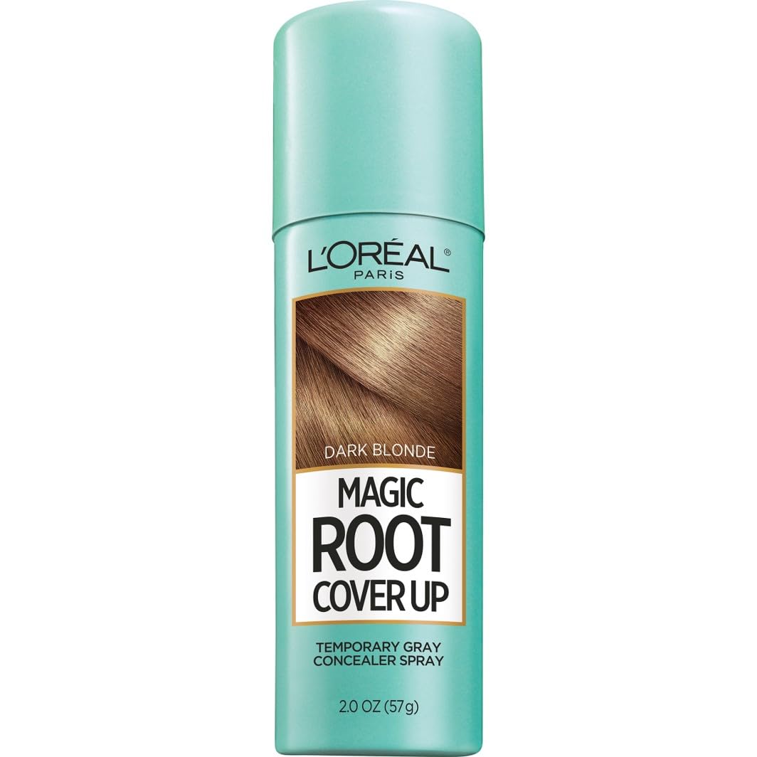 L'Oreal Paris Magic Root Gray Hair Cover Up, Dark Blonde, 2 oz | 100% Gray Hair 