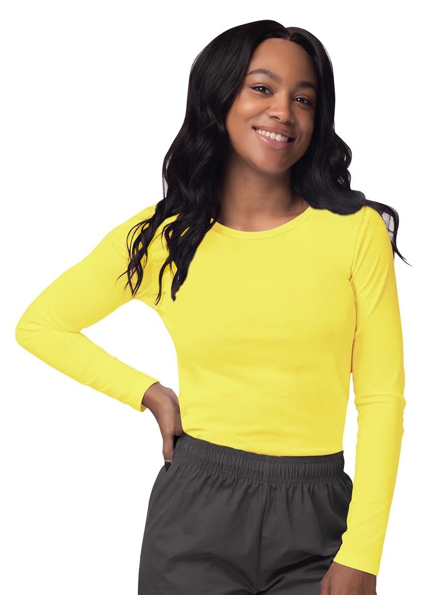 Sivvan Women's Long-Sleeve Comfort Underscrub Tee, Scrubs Undershirts | Classic 
