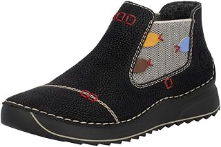 Rieker Boot Black Faux Leather