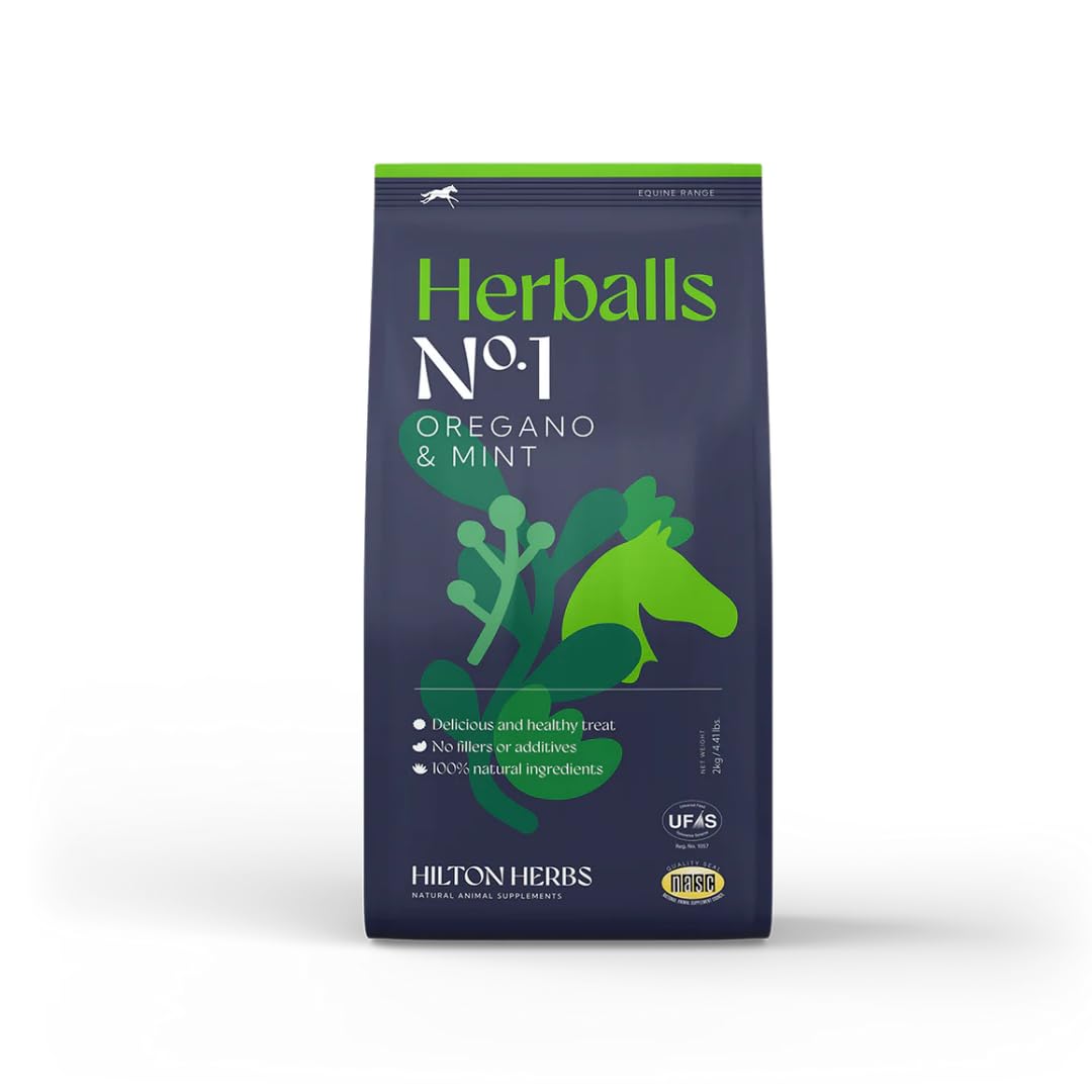 Hilton Herbs Herballs Natural Horse Treats - No Added Sugar, Molasses-Free, Heal