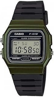 Casio F91W-1 Classic Resin Strap Digital Sport Watch, Green, Classic