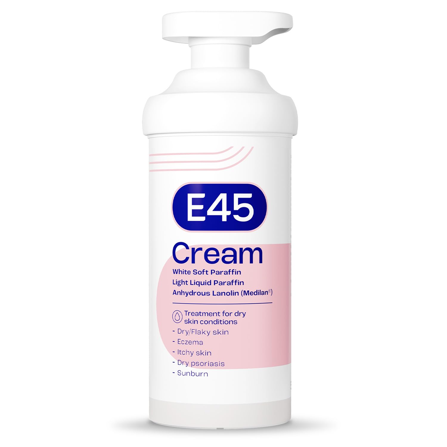 E45 Moisturising Cream 500g for Dry, Itchy & Sensitive Skin, Emollient | Helps s