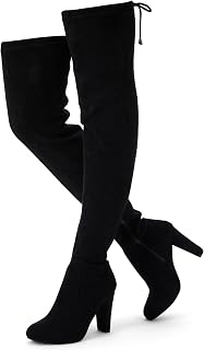 Vepose Women's Over the Knee Thigh High Long Boots with Block Heel