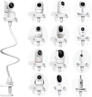 EYSAFT Baby Monitor Holder Mount Stand Compatible with HelloBaby,GHB,momcozy,Nanit Pro+Flex Duo Stand,Blemil,jeeber,nooie,BT baby mobitor and Most 1/4" Camera