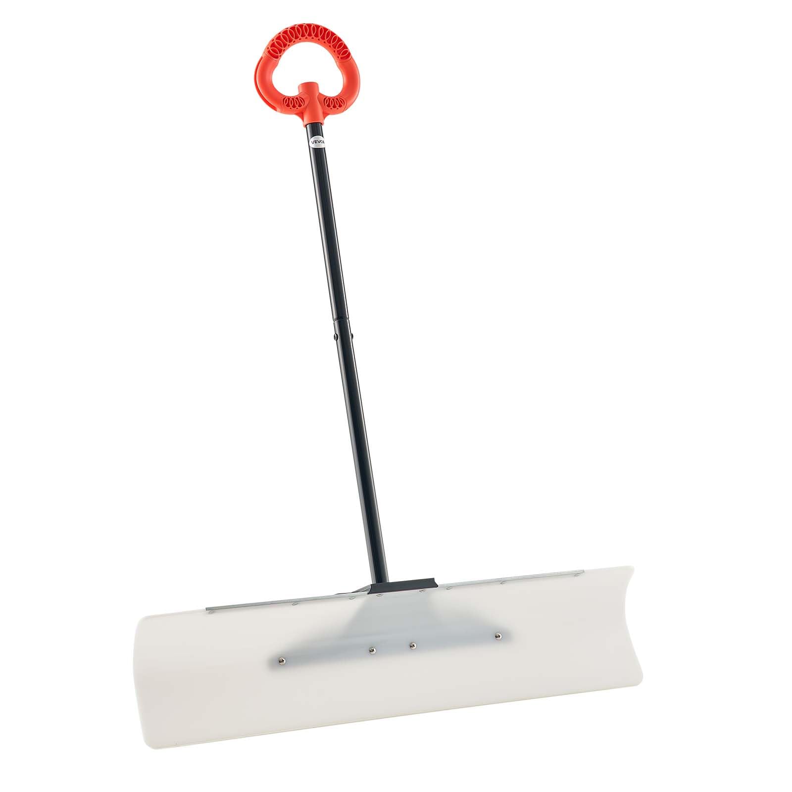 VEVOR Snow Pusher Shovel, Durable Plastic Winter Shovels, Portable Snow Removal 