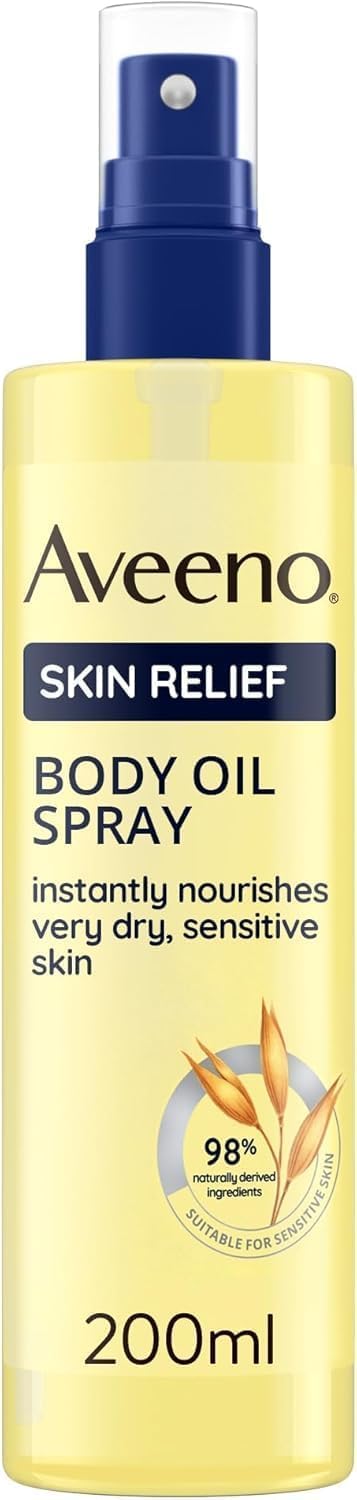 Aveeno Skin Relief Body Oil Spray for Very Dry, Sensitive Skin (1 x 200ml) | Wit