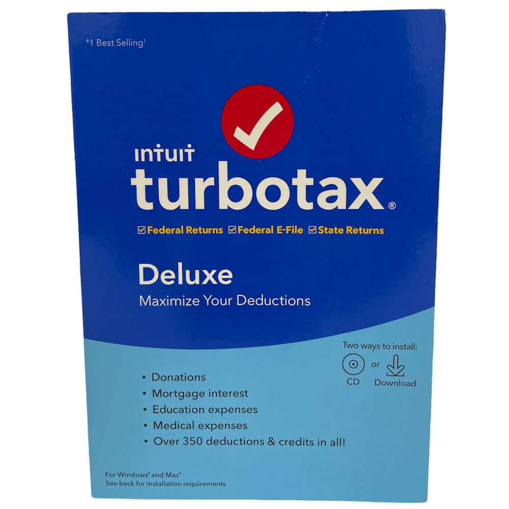 Turbotax Deluxe + State 2019