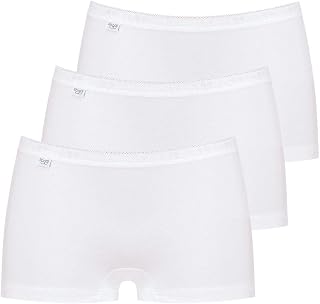 Sloggi Women’s Panties - Basic + Short - 3x white (white 0003)., size: 44