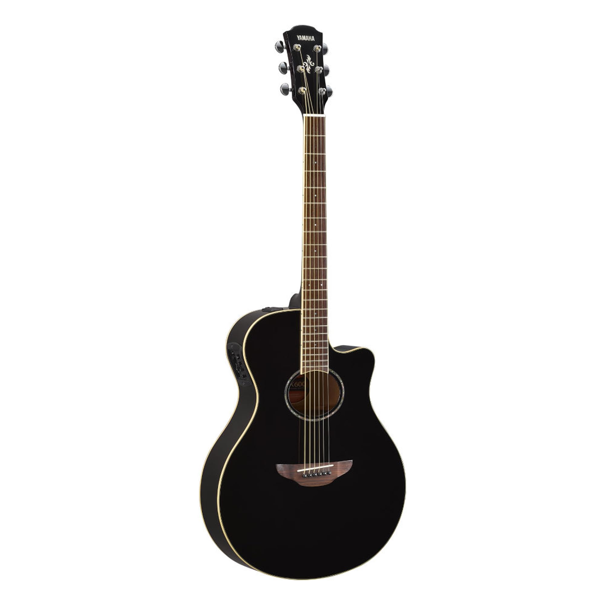 Yamaha APX600 BL Thin Body Acoustic-Electric Guitar, Black