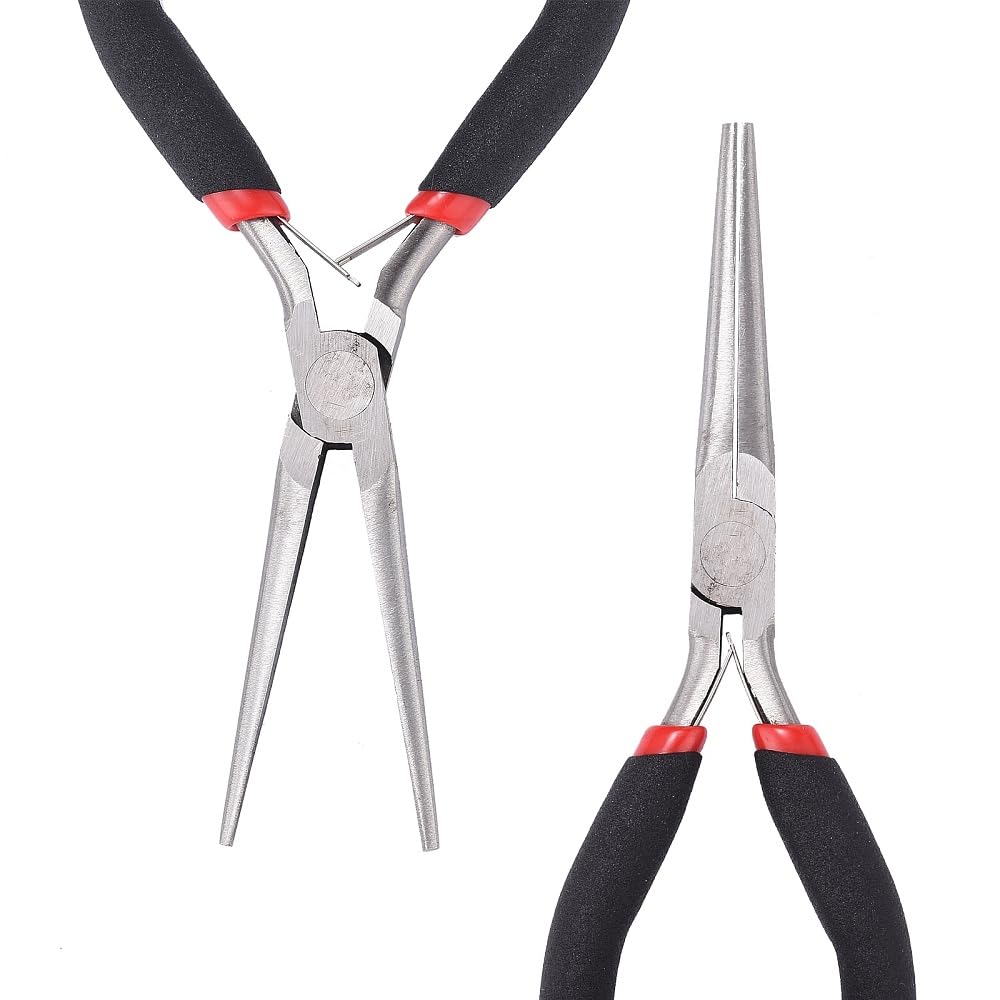 15cm Long Nose Pliers Needle Nose Pliers Comfortable Grip for Bending Wires, Pac