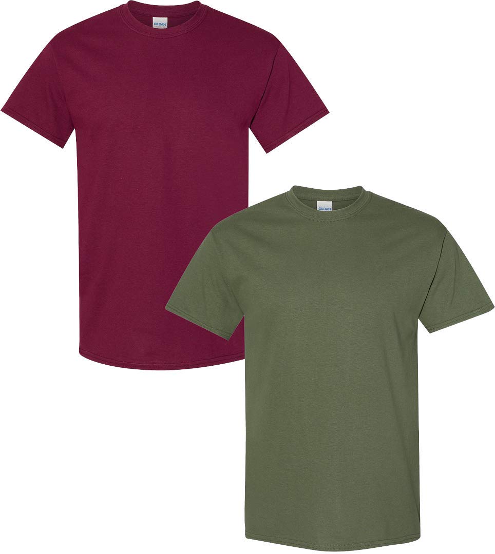 Gildan Men's Heavy Cotton T-Shirt, Style G5000 (Pack of 3) T-Shirt (Pack of 3)