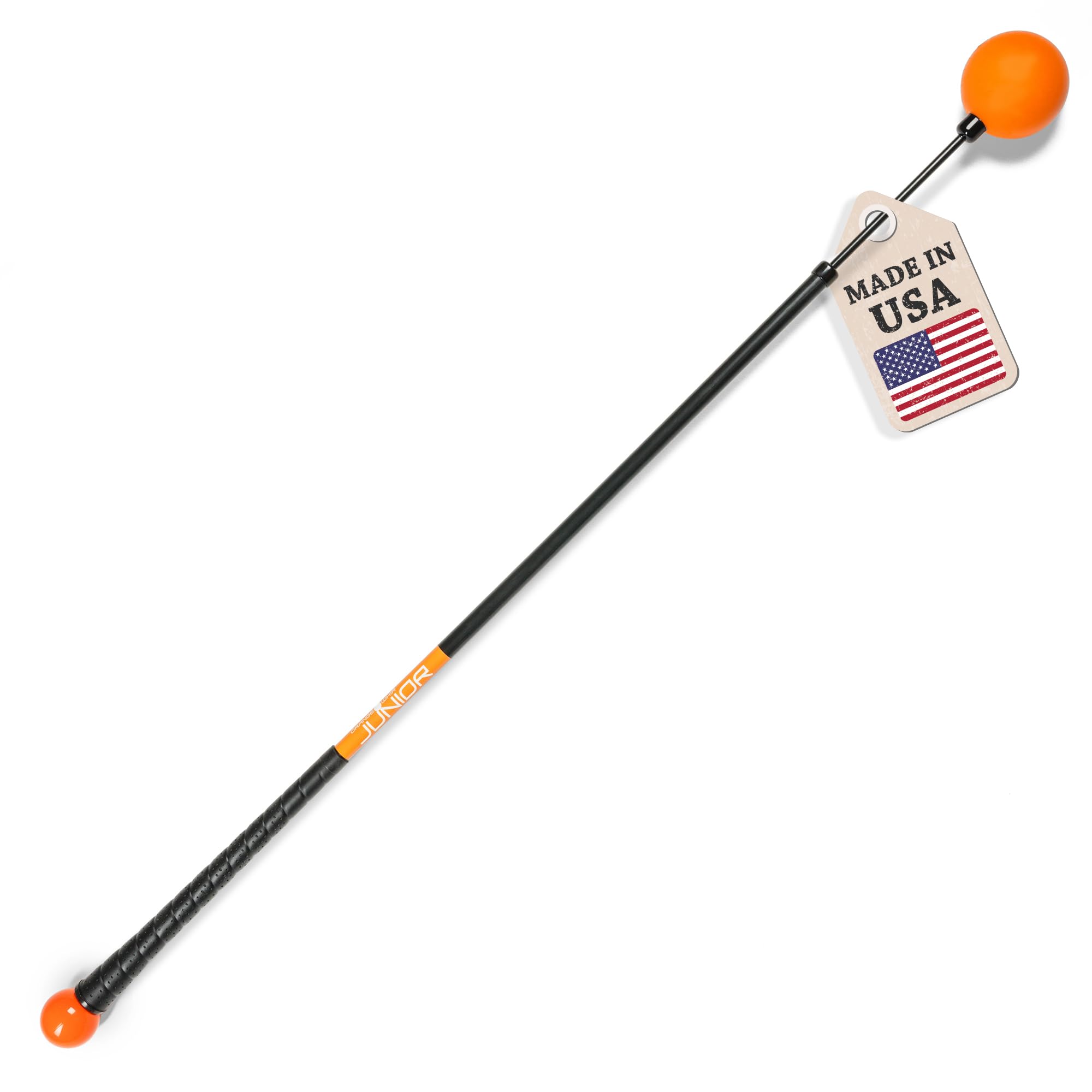 Orange Whip Golf Swing Trainer Aid Patented & Made in USA for Improved Rhythm, F