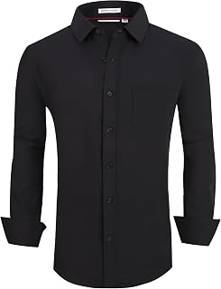 Alex Vando Men's Long Sleeve Button Down Shirt Regular Fit