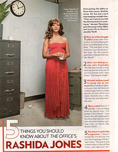 Rashida Jones original clipping magazine photo 1pg 8x10 #R0631