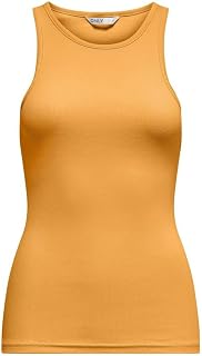 ONLY Women's Onlkenya Rib Tank Top JRS Noos Top (Pack of 1)