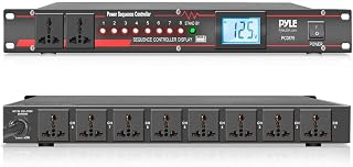 10 Outlet Power Sequencer Conditioner - 13 Amp 2000W Rack Mount Pro Audio Voltage Regulator w/Digital Voltage Readout, Surge Protector for Home Theater, Stage & Studio