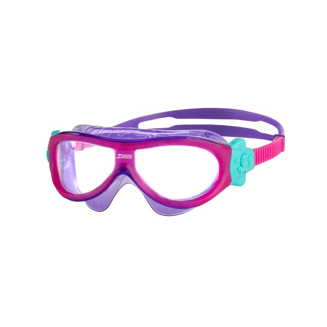 Zoggs Kids' Phantom Mask with UV Protection And Anti-fog Swimming Goggles, 3-6 Y