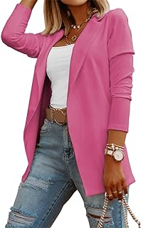 Womens Casual Long Sleeve Blazers Knit Blazer Work Business Outfits Office