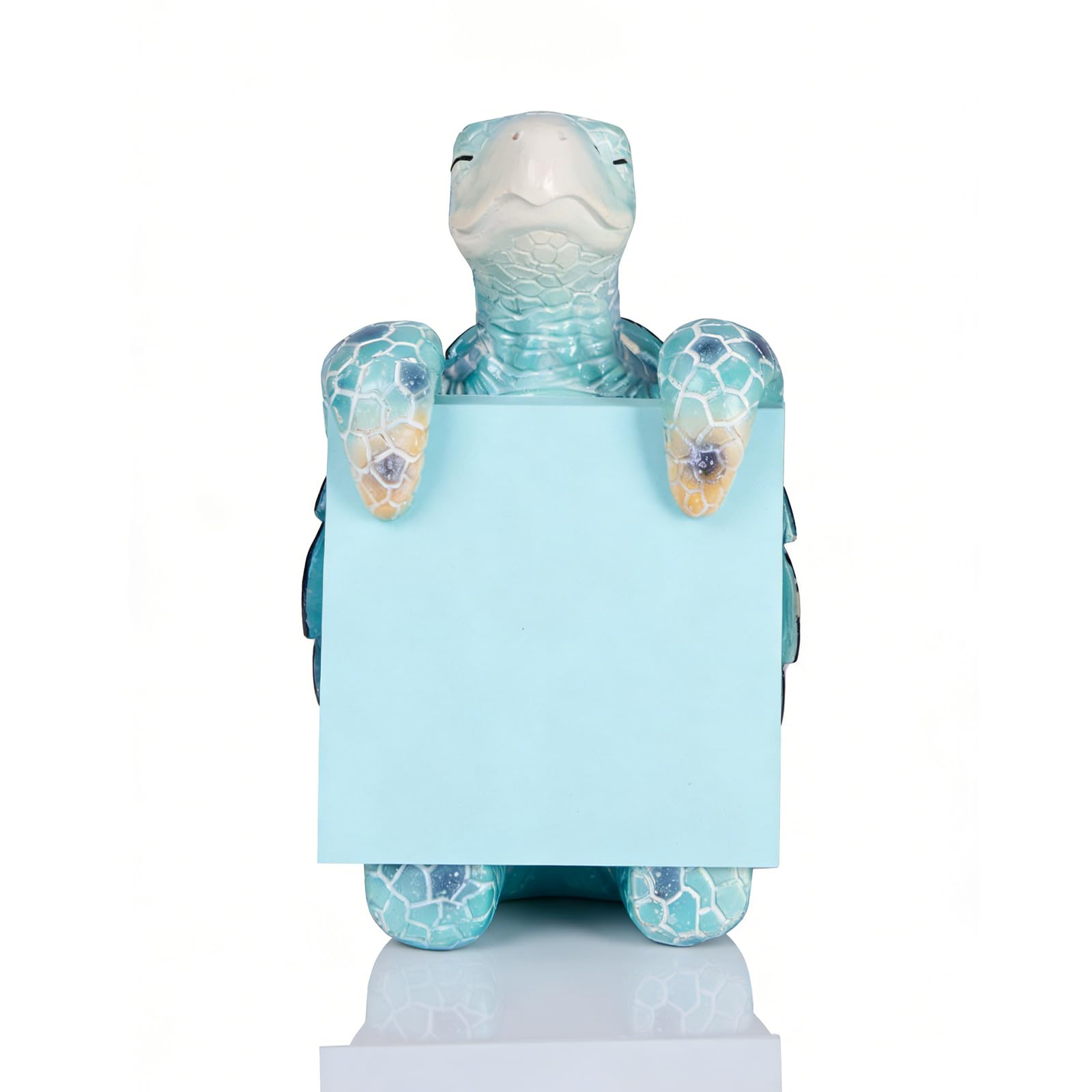 HORTIX Sea Turtle Pop-Up Sticky Note Dispenser for 3 x 3 in Notes, Blue | Includ