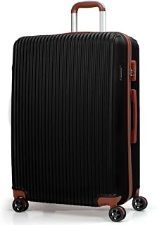 CALDARIUS Hardshell Luggage | Durable Suitcases | Lightweight & Secure with Combination Lock | Smooth 4 Dual Spinner Wheels | Ideal Travel Bag & Luggage Sets (Black, Large 28")
