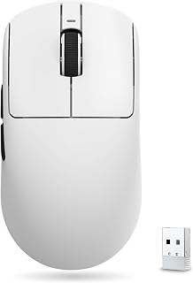 ATK VXE Dragonfly R1 SE+ Wireless Gaming Mouse - White | 55g Lightweight, PAW3395 SE Sensor, Up to 18000 DPI, 1K Polling Rate, 70 Hr Battery Life, Tri-Mode 2.4G/Bluetooth/Wired